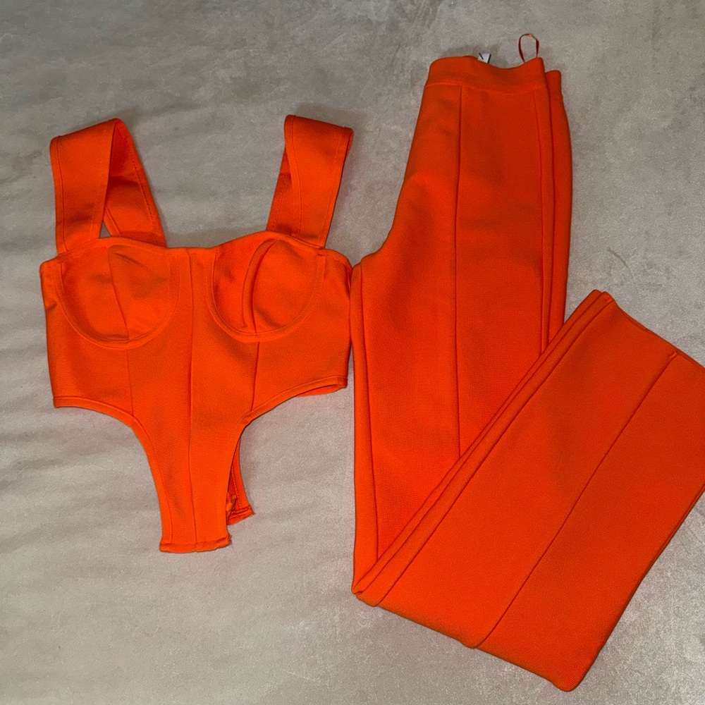 Bold Orange Women's Jumpsuit